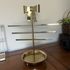 Gold Bow Pottery Barn Earring Holder